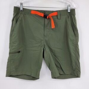 Marmot Men's Arch Rock Olive Green Hiking Shorts Integrated Belt Size 34 Outdoor
